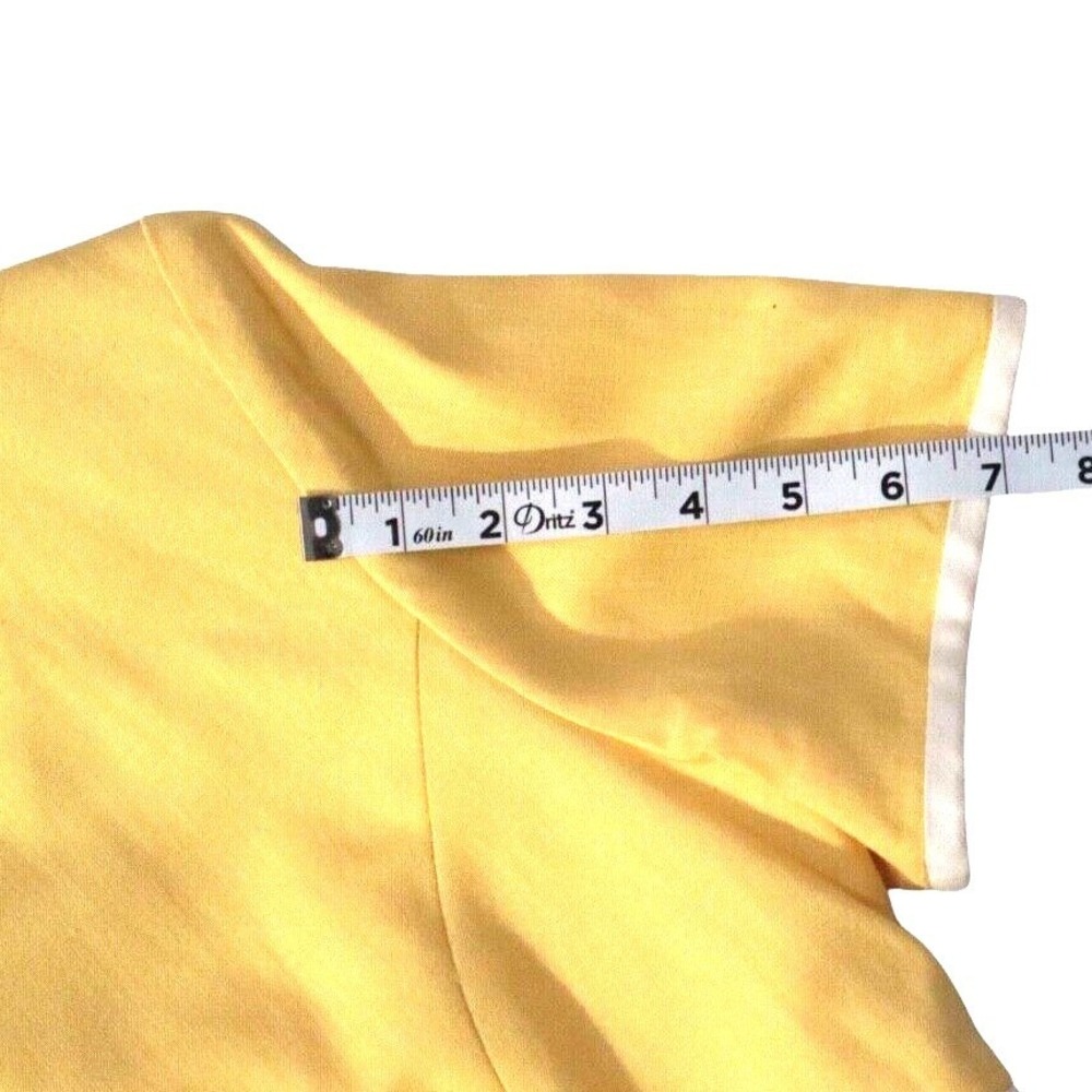 Talbots Petite Women's Midi Dress Suite Yellow Office Lady Professional Size 10 - Picture 7 of 7